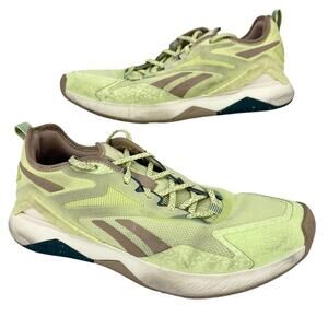 Reebok Adventure Sneakers Womens Size 9.5 Green Athletic Running Lace Up